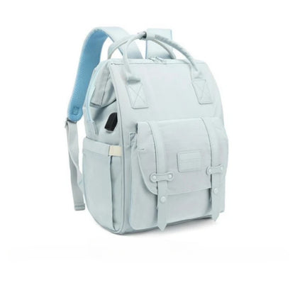 CFUN YA New Luxury Mummy Backpack Large Capacity Nappy Diaper Bagpack USB 14 Inch Laptop Bag For Women Travel Rucksack Mochilas
