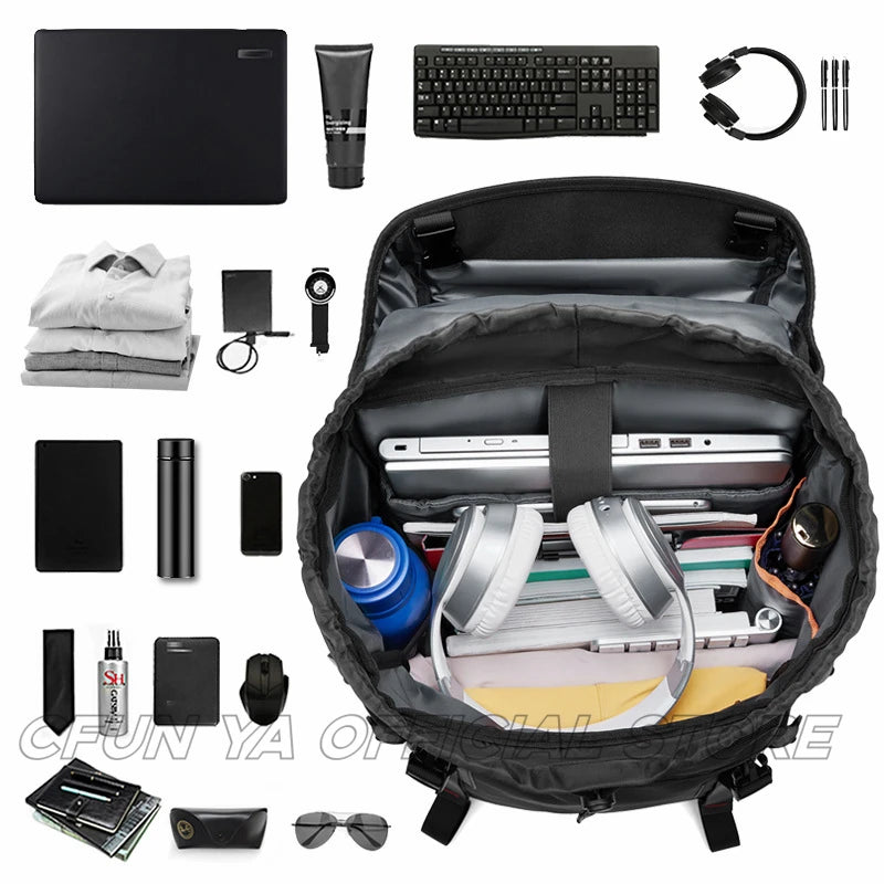 CFUN YA New Luxury Outdoor Travel Backpack For Men Large Capacity 16 Computer Bag Hiking Camping Bagpack Male Business Backpacks