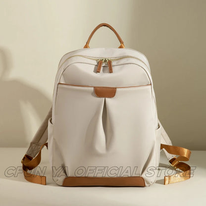 CFUN YA New Luxury Women Backpack 15.6 Laptop Bag Waterproof College School Bag Teen Girls Travel Rucksack Bookbag Mochila 2024