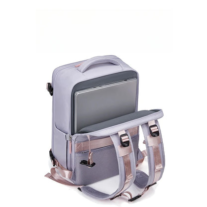 CFUN YA New Luxury Women's Backpack Large 15.6 Laptop Bagpack Waterproof Travel Rucksack Female Shoulder Bag Students Schoolbag