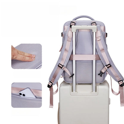 CFUN YA New Luxury Women's Backpack Large 15.6 Laptop Bagpack Waterproof Travel Rucksack Female Shoulder Bag Students Schoolbag