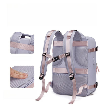 CFUN YA New Luxury Women's Backpack Large 15.6 Laptop Bagpack Waterproof Travel Rucksack Female Shoulder Bag Students Schoolbag