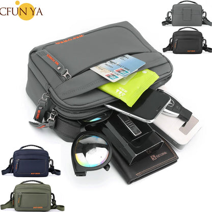 CFUN YA New Men's Shoulder Bag Outdoor Waist Pack Nylon Waterproof Boys Crossbody Bag Man Messenger Bag Male Business Handbags