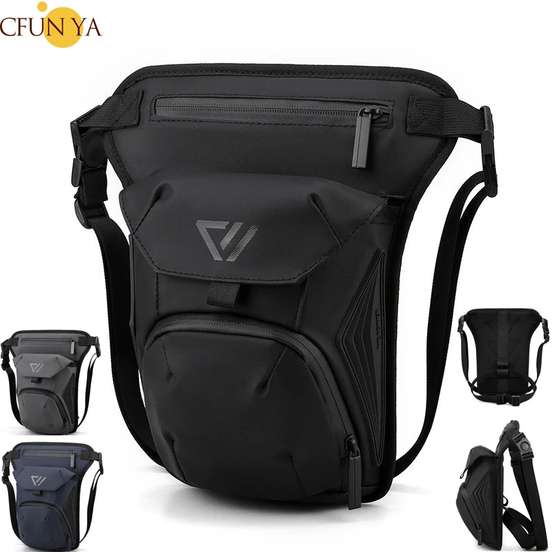 CFUN YA New Outdoor Leg Bag For Men Multifunction Waterproof Male Chest Bag Travel Riding Climbing Waist Packs Boy Shoulder Pack
