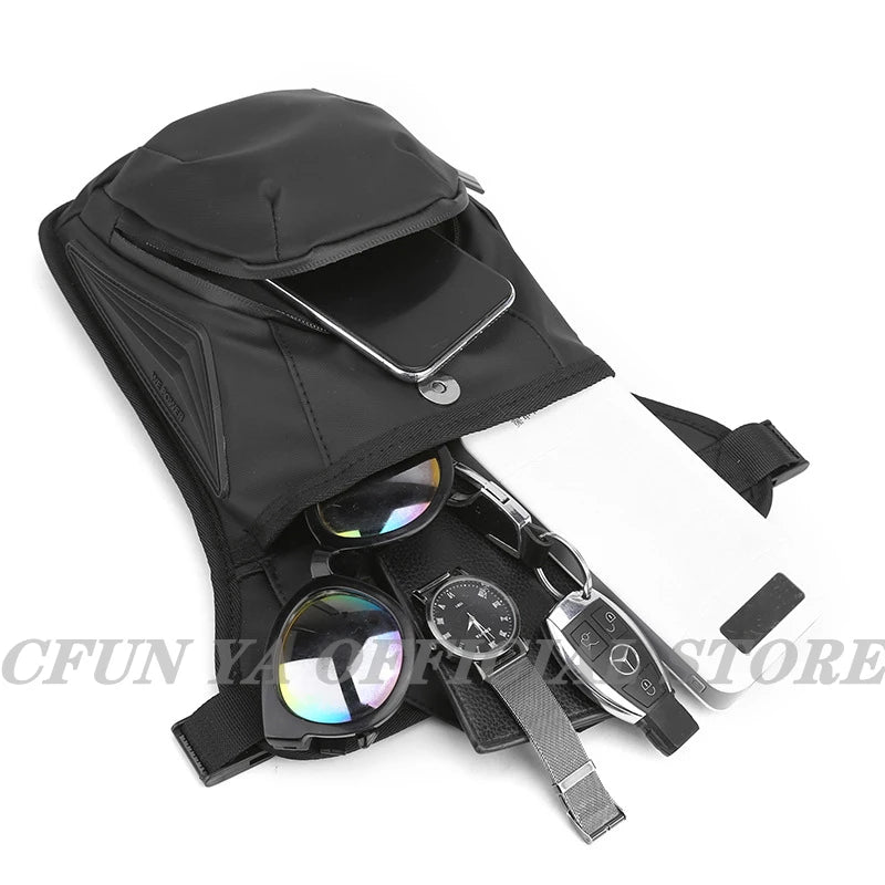 CFUN YA New Outdoor Leg Bag For Men Multifunction Waterproof Male Chest Bag Travel Riding Climbing Waist Packs Boy Shoulder Pack