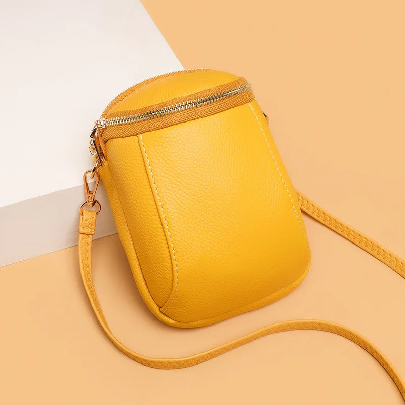 CFUN YA New Red Mini Bag For Women Real Leather Phone Key Purse Female Shoulder Crossbody Bags Necessaire 미니가방 Bolsas Para Mujer