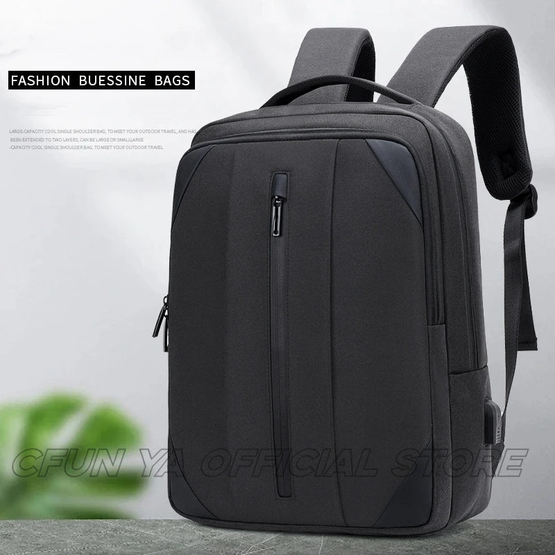CFUN YA New Simple Men Backpack Oxford Waterproof Travel Bagpack Boys Computer Bag Students Schoolbag Women's Backpacking Trend