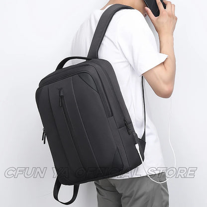 CFUN YA New Simple Men Backpack Oxford Waterproof Travel Bagpack Boys Computer Bag Students Schoolbag Women's Backpacking Trend