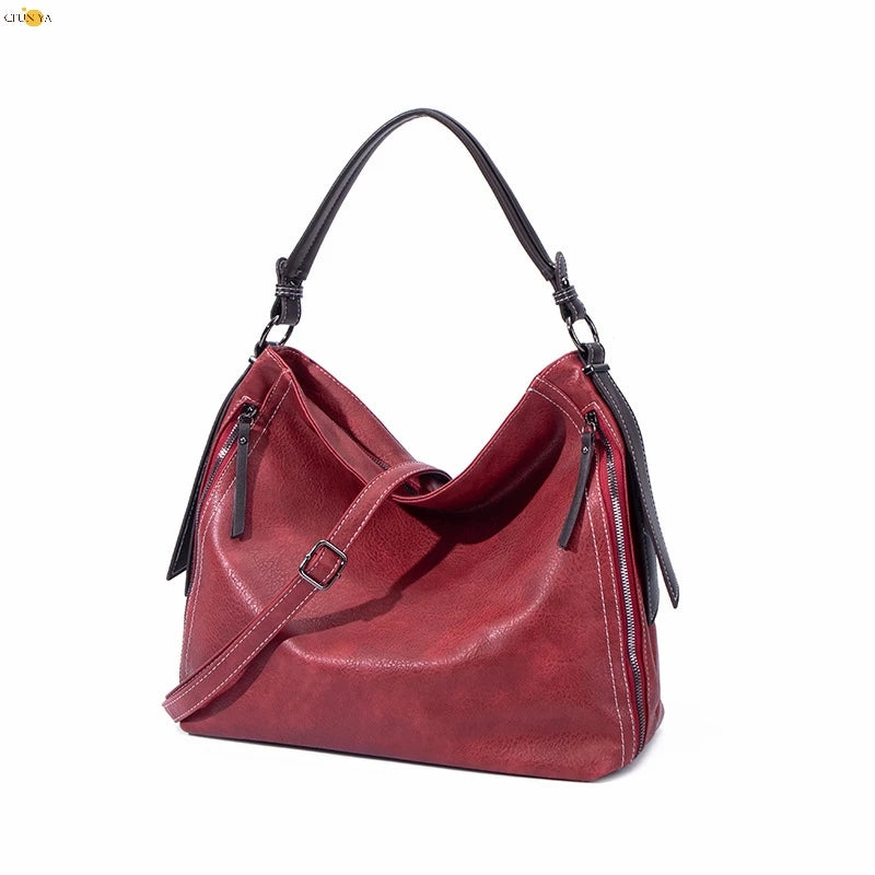 CFUN YA New Trend 2023 Women's Bags PU Leather Female Handbag Mother's Crossbody Shoulder Bag Lady Bucket Totes Bolsa Feminina