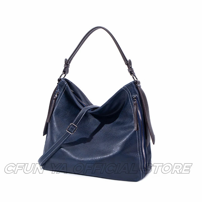 CFUN YA New Trend 2023 Women's Bags PU Leather Female Handbag Mother's Crossbody Shoulder Bag Lady Bucket Totes Bolsa Feminina