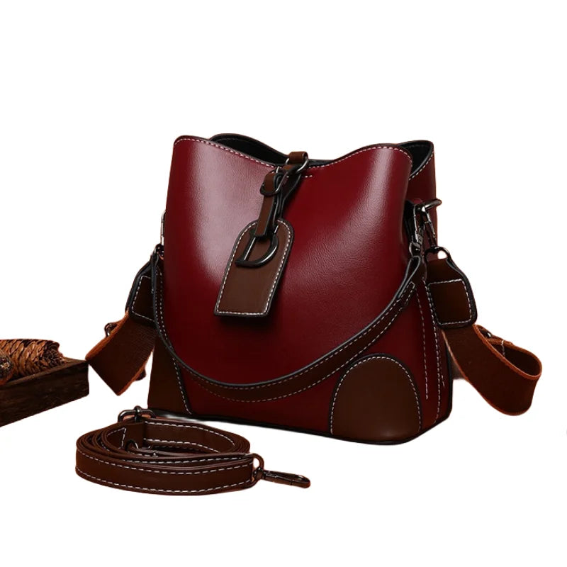 CFUN YA New Trend Bucket Bag For Women PU Leather Female Shoulder Cross Bags Messenger Tote Handbag Ladies сумка женская Blso