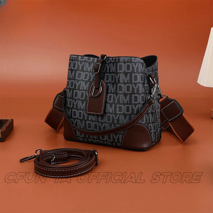 CFUN YA New Trend Bucket Bag For Women PU Leather Female Shoulder Cross Bags Messenger Tote Handbag Ladies сумка женская Blso