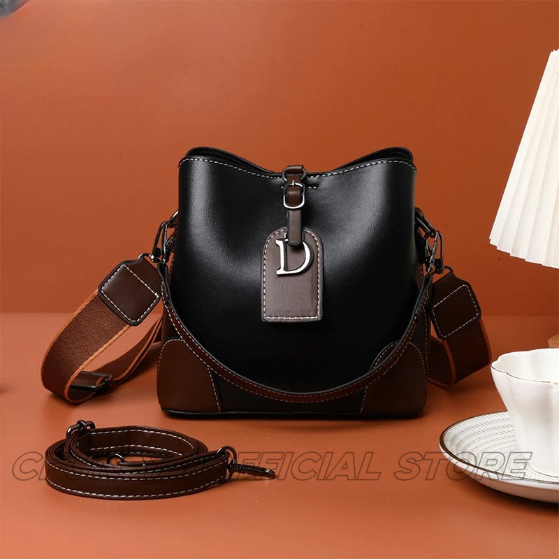 CFUN YA New Trend Bucket Bag For Women PU Leather Female Shoulder Cross Bags Messenger Tote Handbag Ladies сумка женская Blso