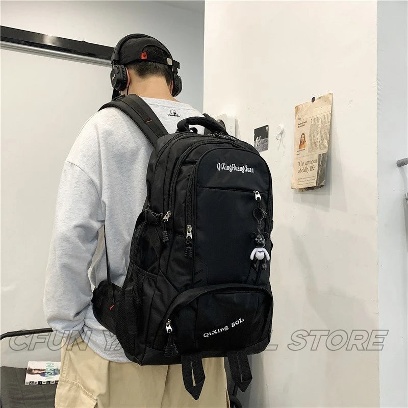 CFUN YA New Trend College Student Backpack Large Capacity Oxford Waterproof Teenager Boys Schoolbag Travel Bagpack Mochilas