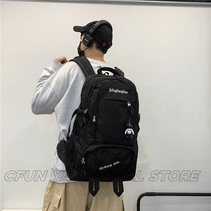 CFUN YA New Trend College Student Backpack Large Capacity Oxford Waterproof Teenager Boys Schoolbag Travel Bagpack Mochilas
