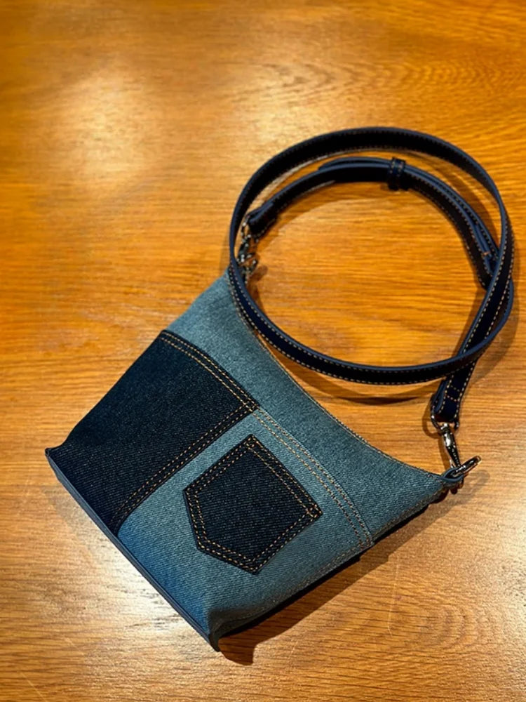 CFUN YA New Trend Denim Women Bag Summer Travel Small Bucket Bags Female Shoulder Crossbody Handbag Totes PurseBolsas Femininas