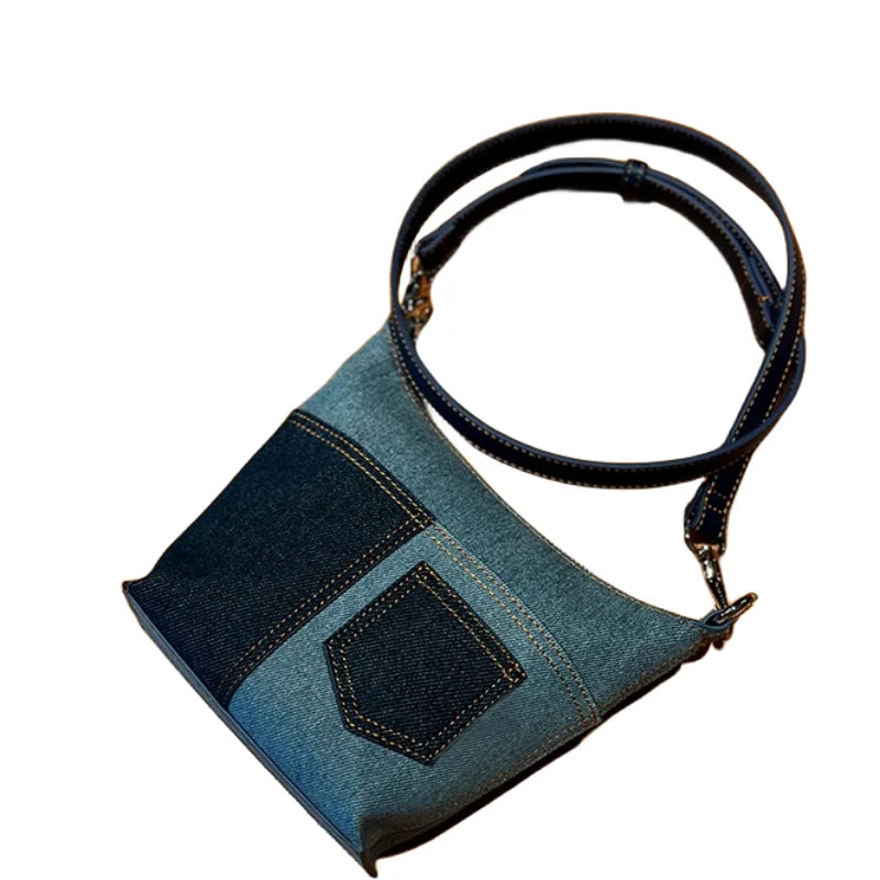 CFUN YA New Trend Denim Women Bag Summer Travel Small Bucket Bags Female Shoulder Crossbody Handbag Totes PurseBolsas Femininas
