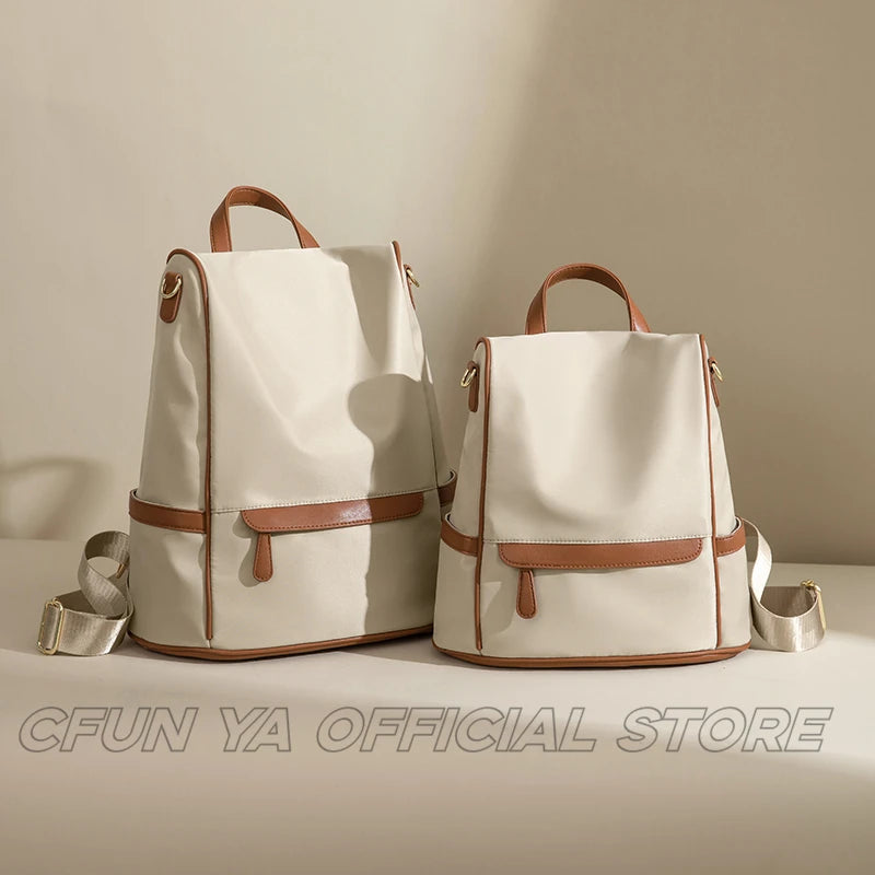 CFUN YA New Trend Fashion Backpack For Women 14 Inch Laptop Bag Bagpack Anti-Theft Travel Rucksack College Schoolbag Mochila