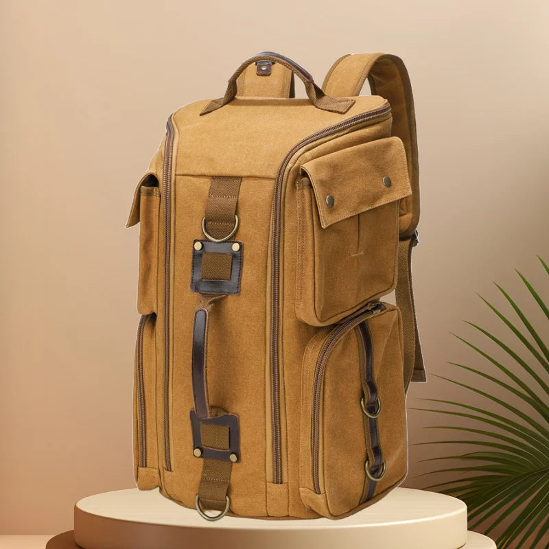 CFUN YA New Trend Luxury Canvas Backpack For Men Women Large 15 16 Laptop Bag Pack Outdoor Climbing Rucksack Knapsack Mochilas