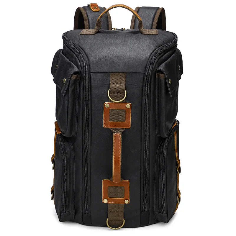 CFUN YA New Trend Luxury Canvas Backpack For Men Women Large 15 16 Laptop Bag Pack Outdoor Climbing Rucksack Knapsack Mochilas