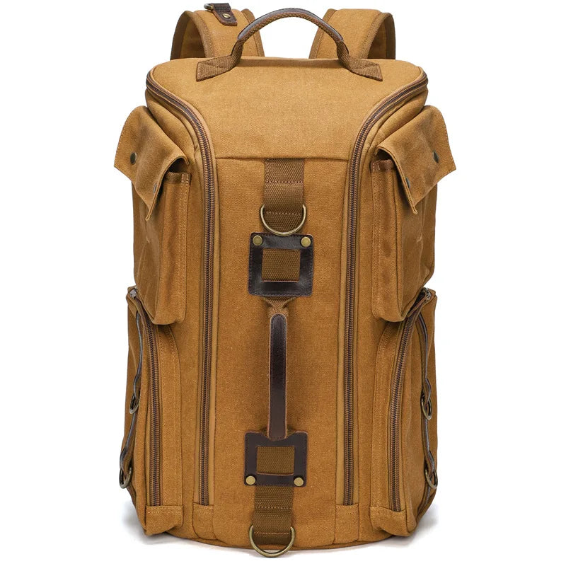 CFUN YA New Trend Luxury Canvas Backpack For Men Women Large 15 16 Laptop Bag Pack Outdoor Climbing Rucksack Knapsack Mochilas