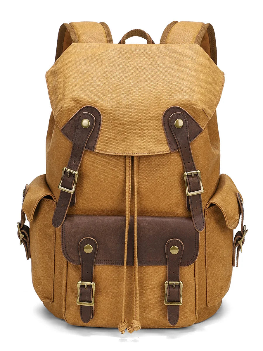 CFUN YA New Trend Luxury Canvas Backpack For Men Women Outdoor Sports Travel Bagpack 16" Laptop Computer Bag Climbing Rucksack
