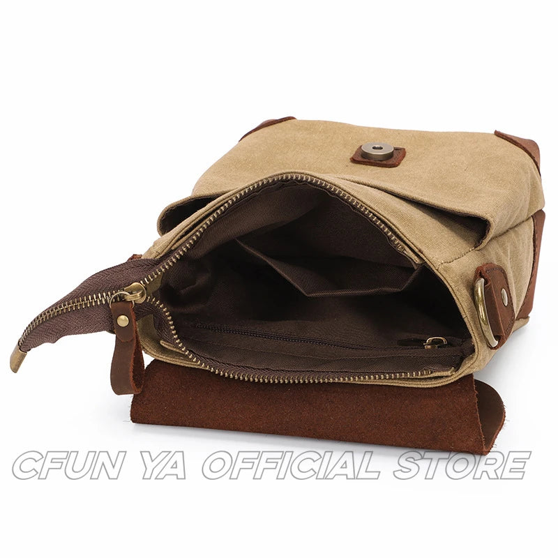 CFUN YA New Trend Luxury Canvas Men's Shoulder Bag Outdoor Male Crossbody Messenger Bags Teen Handbag Sacoche Homme Bandoleras