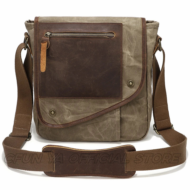 CFUN YA New Trend  Luxury Men's Messenger Bag Large Canvas Shoulder Crossbody Bag Handbag Purse Sacoche Homme сумка через плечо