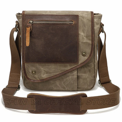 CFUN YA New Trend  Luxury Men's Messenger Bag Large Canvas Shoulder Crossbody Bag Handbag Purse Sacoche Homme сумка через плечо