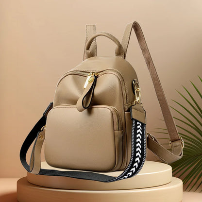 CFUN YA New Trend Luxury Real Leather Backpack Women Multifunction Female Shoulder Cross Bag Lady Handbag Students Schoolbag
