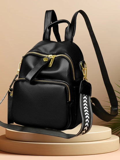 CFUN YA New Trend Luxury Real Leather Backpack Women Multifunction Female Shoulder Cross Bag Lady Handbag Students Schoolbag