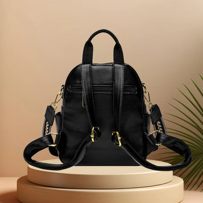 CFUN YA New Trend Luxury Real Leather Backpack Women Multifunction Female Shoulder Cross Bag Lady Handbag Students Schoolbag