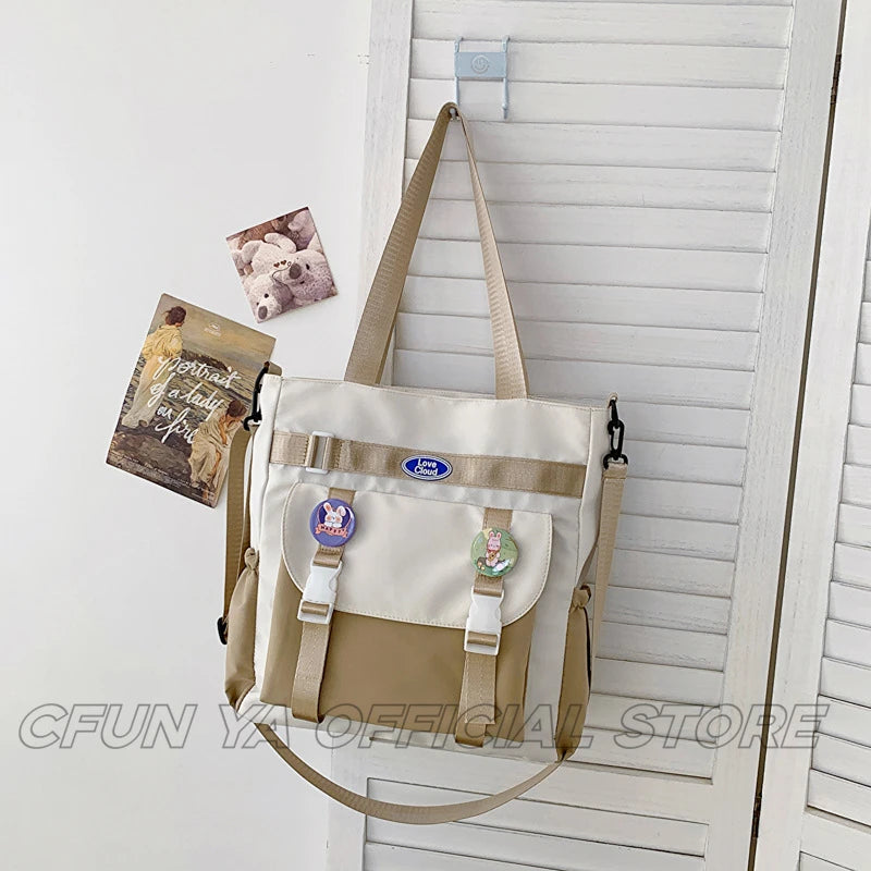 CFUN YA New Women's Shoulder Bag Large Capacity Ladies Handbag College Students Crossbody Bag Female Messenger Tote Bags Mochila