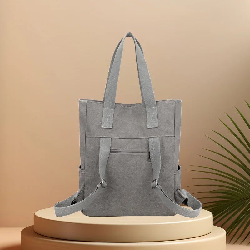 CFUN YA Original Design 2024 Canvas Bag For Women Multifunction Travel Backpack Female Shoulder Cross Bag Tote Pack Handbag Mum