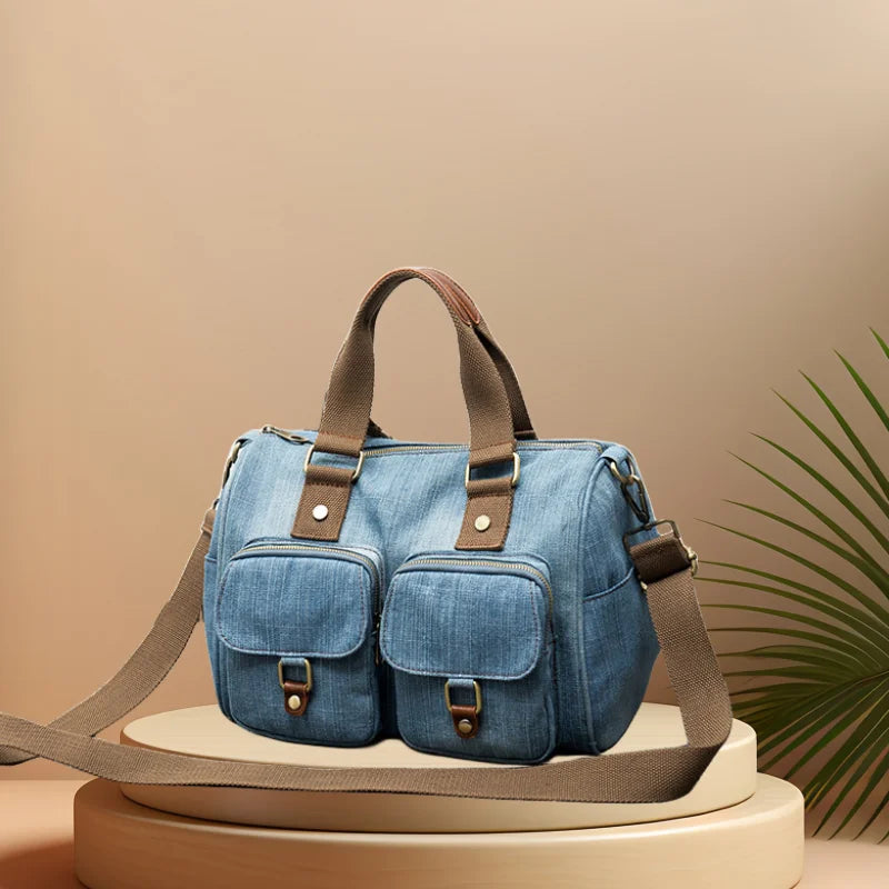 CFUN YA Original Design Demin Shoulder Bag For Women Luxury Travel Messenger Totes Pack Female Handbag Laides Cross Bags Bolsa