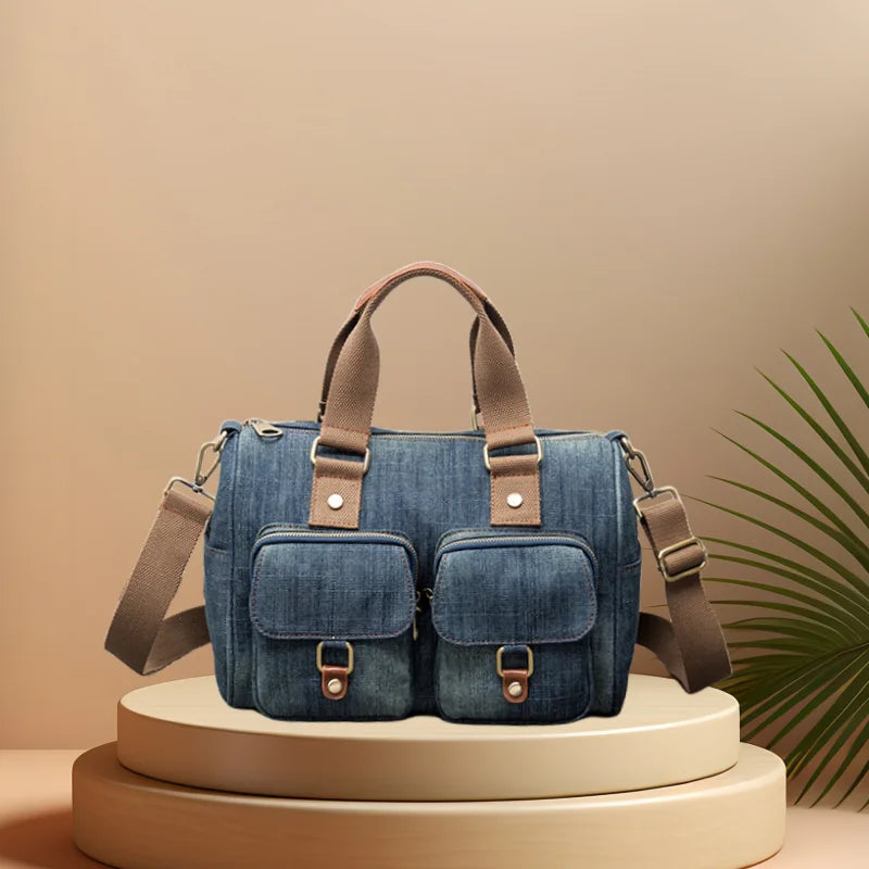 CFUN YA Original Design Demin Shoulder Bag For Women Luxury Travel Messenger Totes Pack Female Handbag Laides Cross Bags Bolsa