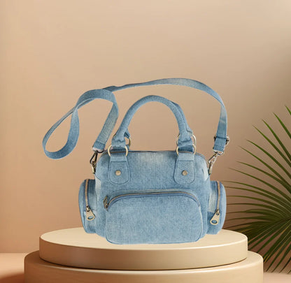 CFUN YA Original Design Luxury Women Handbag Denim Female Shoulder Bag Daily Teen Girl Cross Bag Satchels Phone Handle Pack 2024