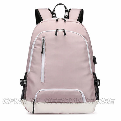 CFUN YA Original Design Students Backpack Junior Teenager Schoolbag Large Capacity USB Boy Girl Travel Bagpack Mochilas 9021#