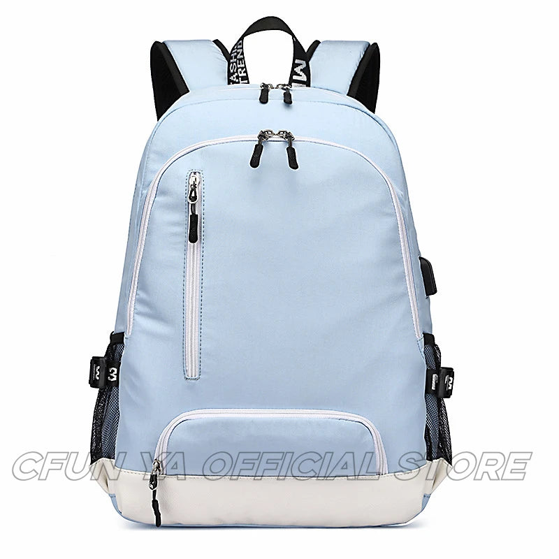 CFUN YA Original Design Students Backpack Junior Teenager Schoolbag Large Capacity USB Boy Girl Travel Bagpack Mochilas 9021#