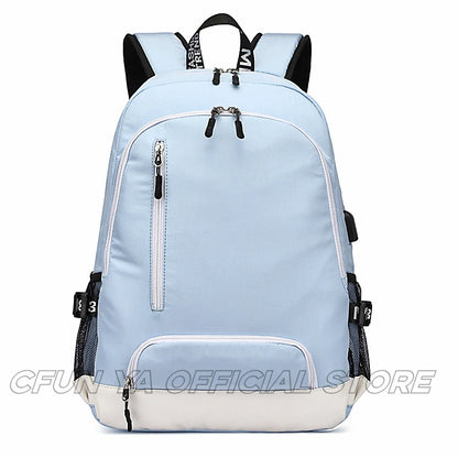 CFUN YA Original Design Students Backpack Junior Teenager Schoolbag Large Capacity USB Boy Girl Travel Bagpack Mochilas 9021#