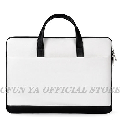 CFUN YA Pu Leather Laptop Bag Sleeve Case For 13 14 15 inch Waterproof Notebook Cover For Macbook Air Pro Dell Lenovo Brifecase