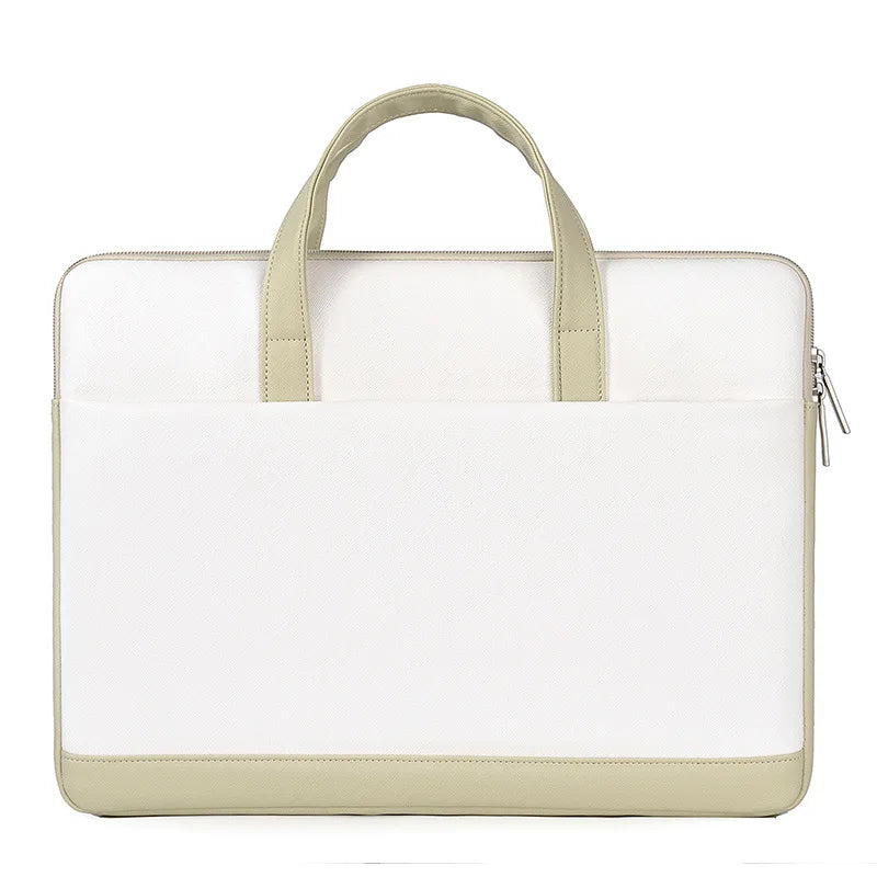 CFUN YA Pu Leather Laptop Bag Sleeve Case For 13 14 15 inch Waterproof Notebook Cover For Macbook Air Pro Dell Lenovo Brifecase