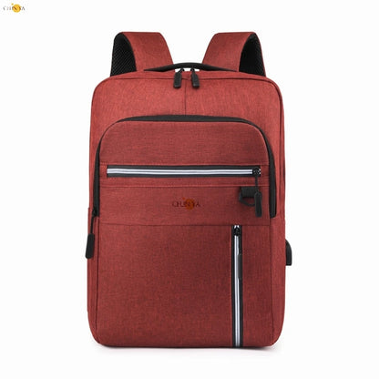 CFUN YA Simple Design School Backpack For Students USB Charge Business Backpacks Men Women Travel Bagpack Unisex Rucksack Sac