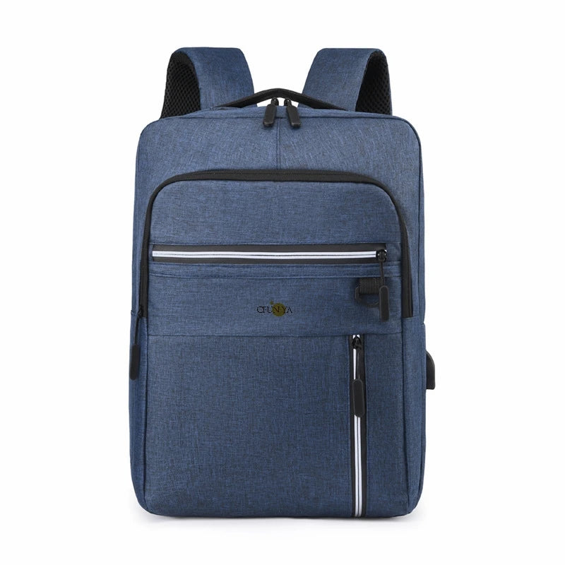 CFUN YA Simple Design School Backpack For Students USB Charge Business Backpacks Men Women Travel Bagpack Unisex Rucksack Sac