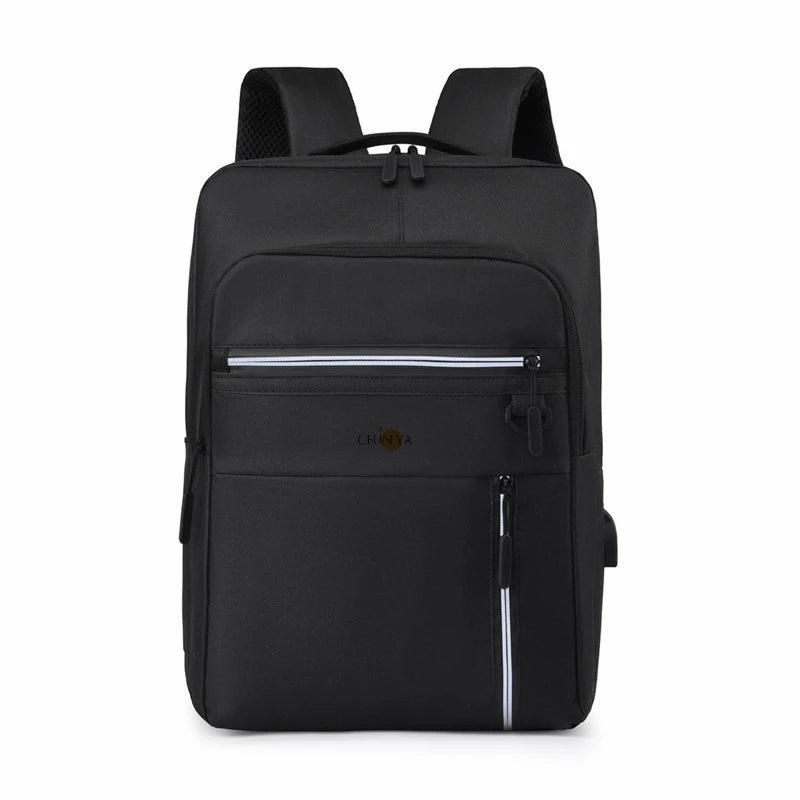 CFUN YA Simple Design School Backpack For Students USB Charge Business Backpacks Men Women Travel Bagpack Unisex Rucksack Sac