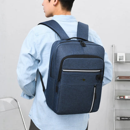 CFUN YA Simple Design School Backpack For Students USB Charge Business Backpacks Men Women Travel Bagpack Unisex Rucksack Sac