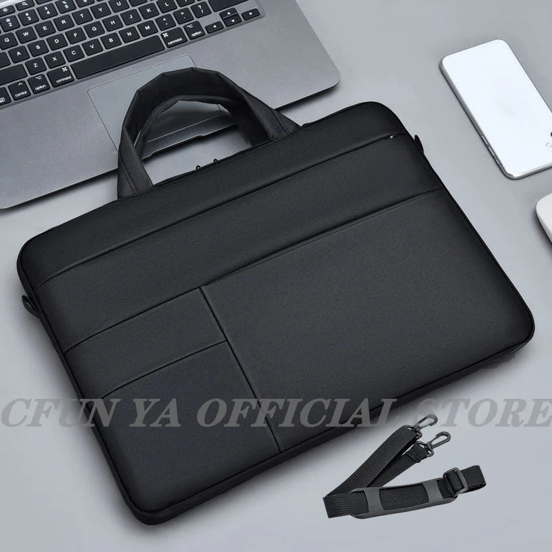 CFUN YA Simple Laptop Bag Briefcases 15.6 14.2 Laptop Bag for MacBook Air Case Notebook Bag Women Men Messenger Shoulder Bag