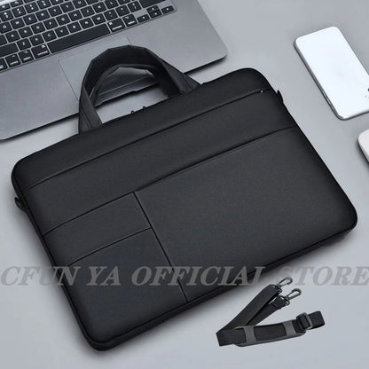 CFUN YA Simple Laptop Bag Briefcases 15.6 14.2 Laptop Bag for MacBook Air Case Notebook Bag Women Men Messenger Shoulder Bag