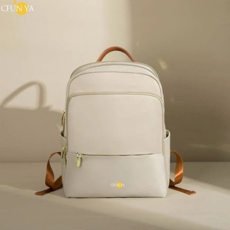 CFUN YA Spring/Summer 2023 New 14" Laptop Bag Backpack Female Oxford Large Capacity Travel Backpack Women Girls Schoolbag Causal