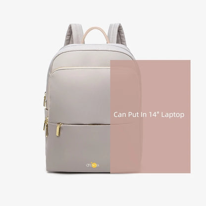 CFUN YA Spring/Summer 2023 New 14" Laptop Bag Backpack Female Oxford Large Capacity Travel Backpack Women Girls Schoolbag Causal